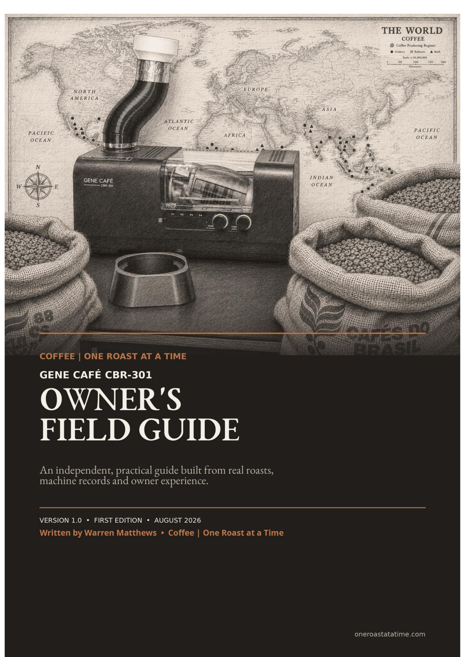 Cover of the Gene Café CBR-301 Owner’s Field Guide Version 1.0 by Warren Matthews